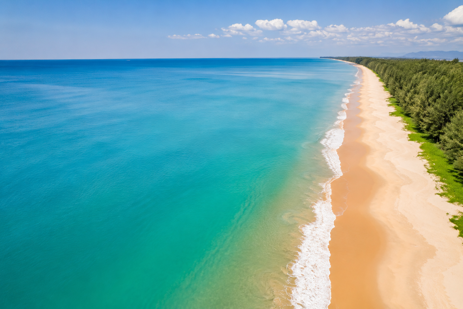 Mai Khao Beach in Phuket is the island's longest beach and famous for its planes.