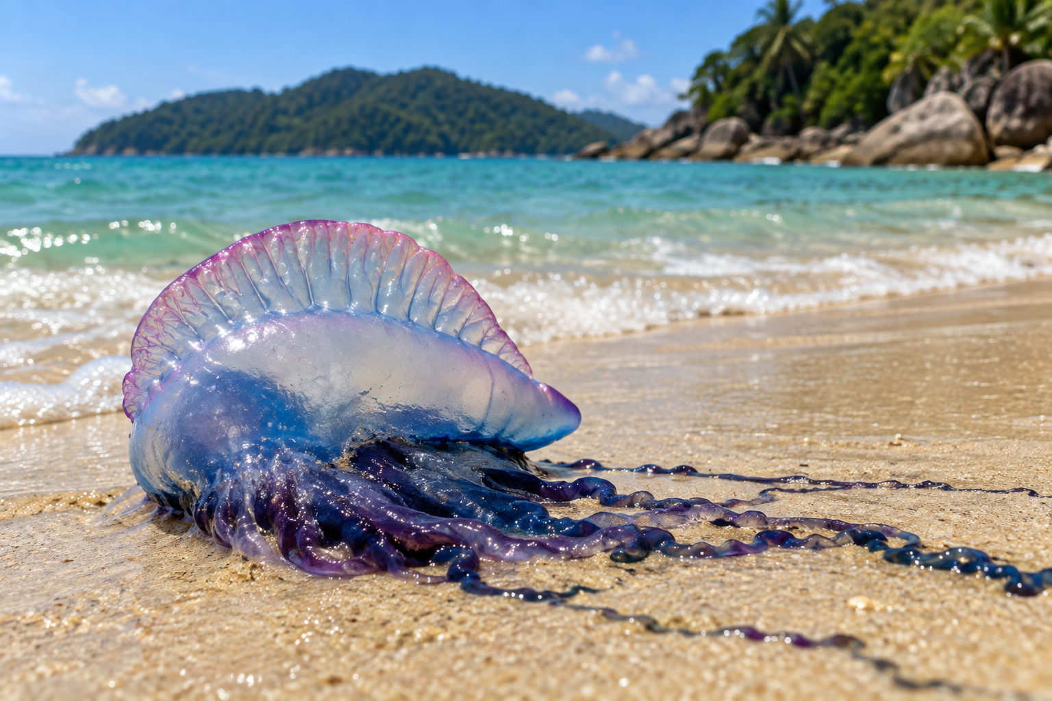 Portuguese man o' war on Phuket: what makes physalia dangerous and what to do if stung