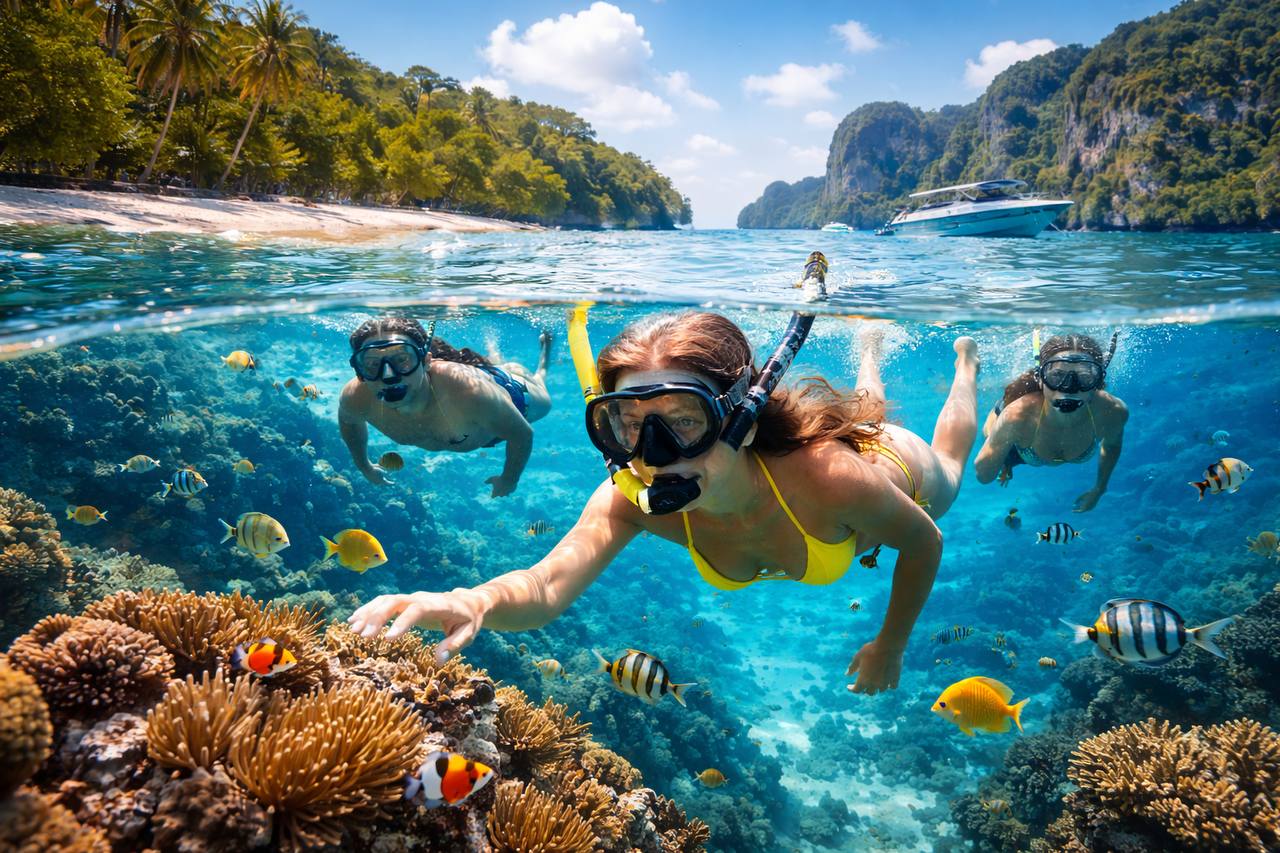 Снорклинг на Пхукете: где лучшие места, острова с коралловыми рифами и советы туристам